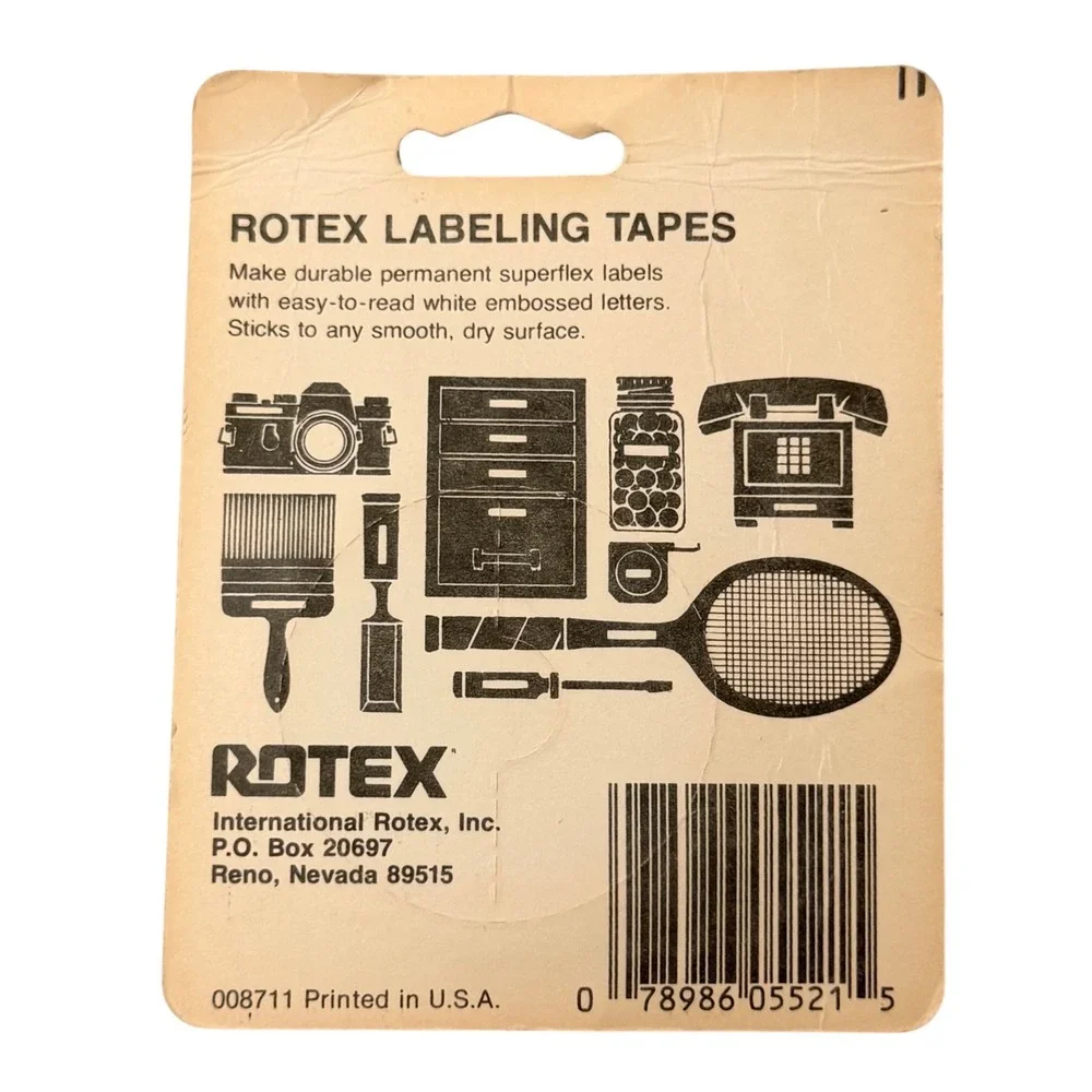 DYMO‎ Organizer 1610 Label Maker Gray Plastic Manual Embossing Tool Tape Roll